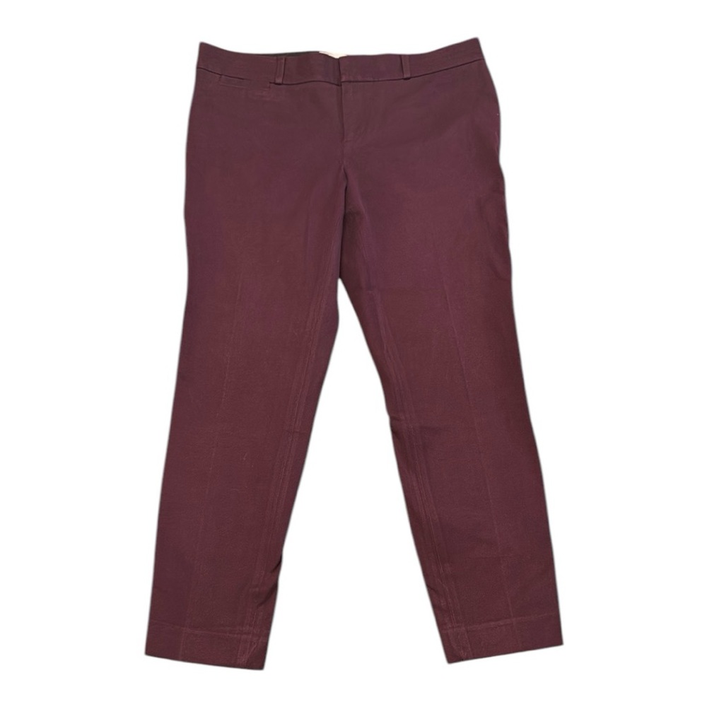 Banana Republic Burgundy Crop Sloan Fit Pants Size 8